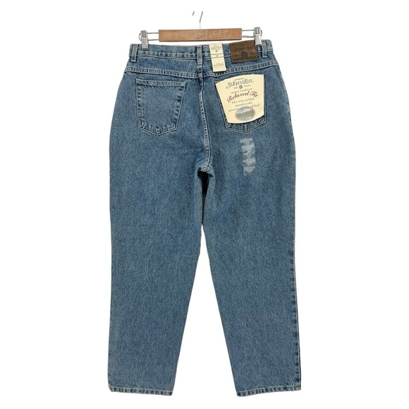 St. Johns Bay Vintage Signature 5 Pocket Jean Relaxed Fit Stonewashed Denim 14P - Picture 3 of 9